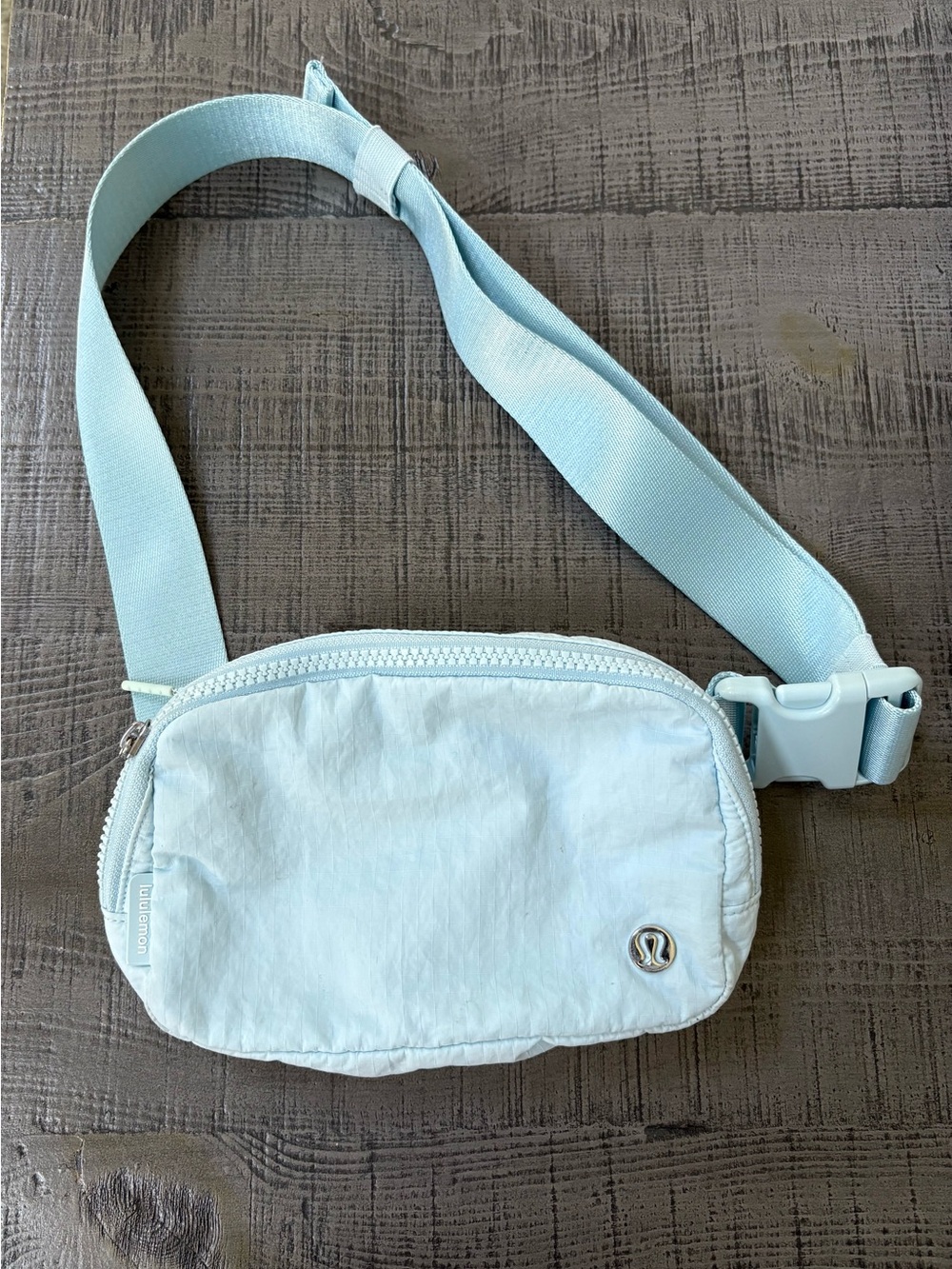lululemon athletica Pale Blue Crossbody Belt Bag